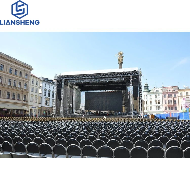 High Quality Concert Aluminum Mobile Stage Lighting Flat Truss Structure For Music Scene