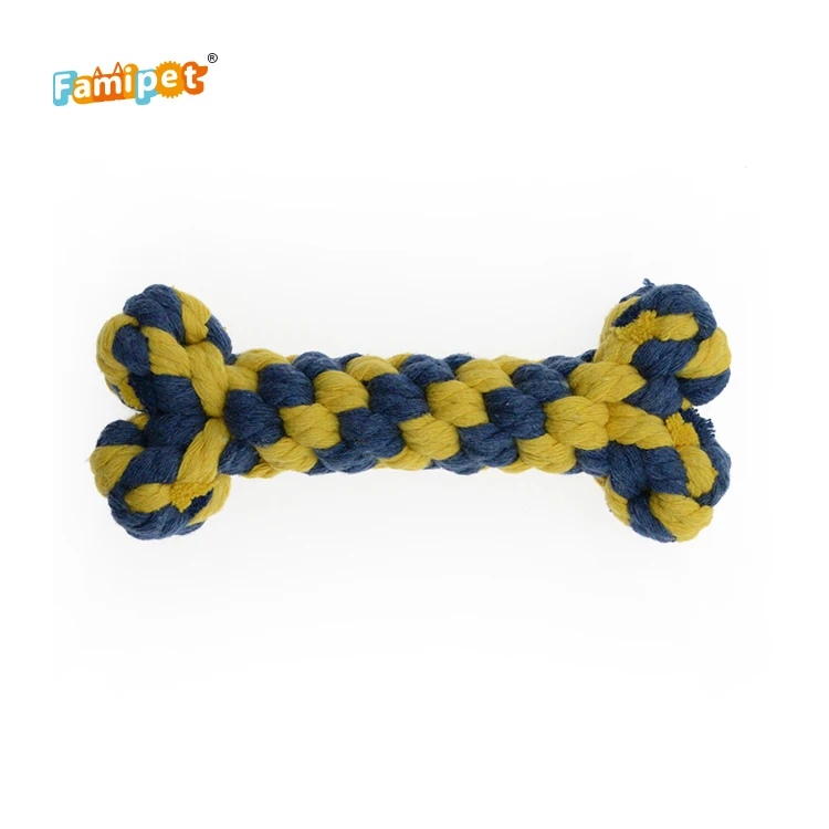 
Best Selling Best Durable Indestructible Bone Shaped Chew Rope Toy S Dog Bone Toy for Dogs Pet Toys All-season 13x3 Cm Support 