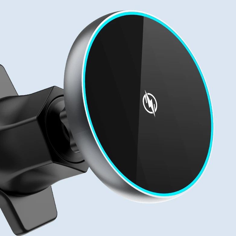 Горячая продажа 10 Вт/15 Вт быстрое автомобильное зарядное устройство Зарядка магнитное для телефона и беспроводное Android