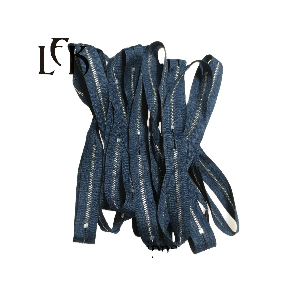 Long Zipsy Teeth for Handbags and Jeans Metal No3 Stainless Steel Costura Accesorios Cremallera Ss Open End 45# Zipper 20 Cm