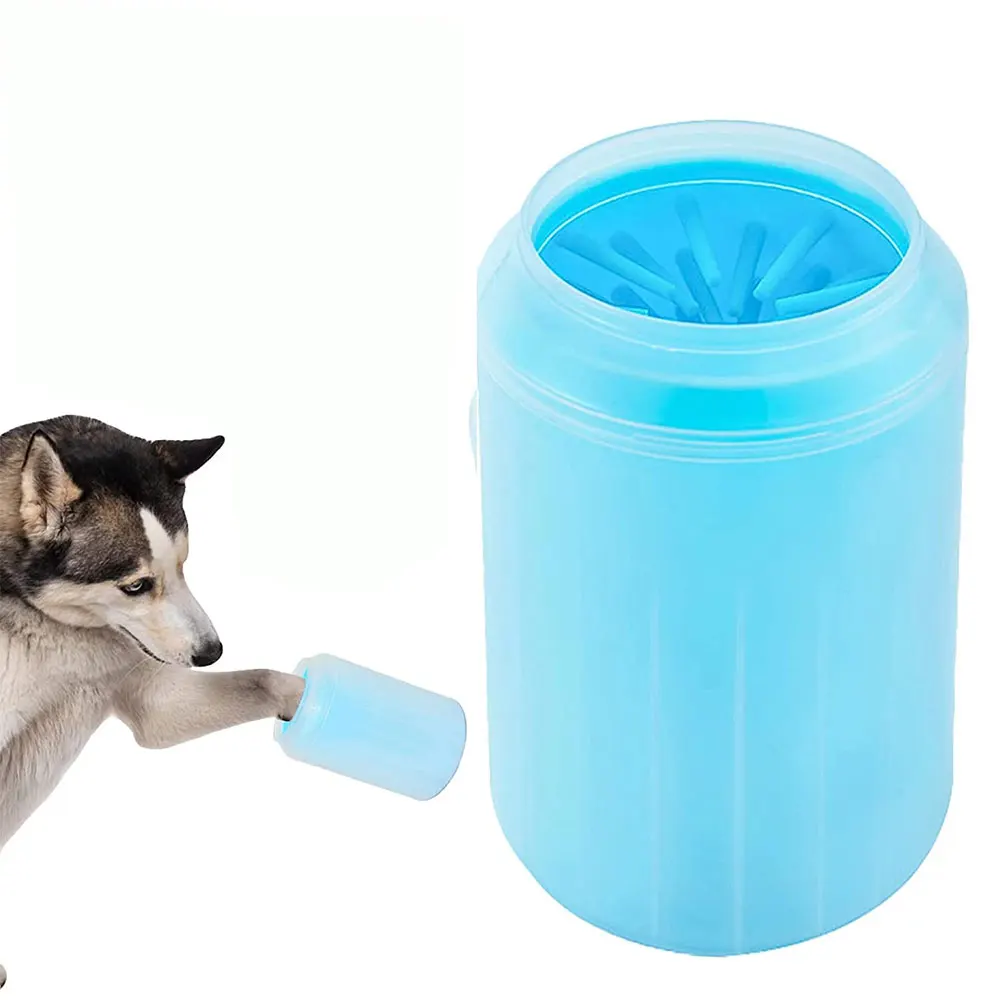 Portable Pet Paw Cleaner 2 In 1 Dog Paw Cleaner Pet Cleaning Brush Feet Cleaner For Dog & Cat Grooming
