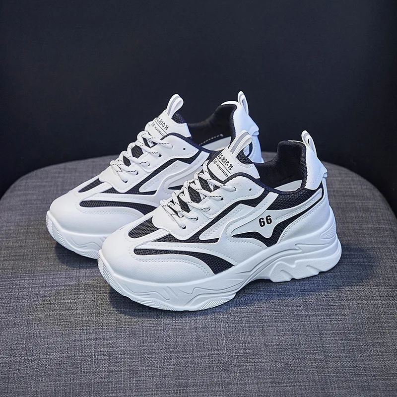 Женские кроссовки из овечьей кожи белые на плоской подошве для бега прогулок осень 2020