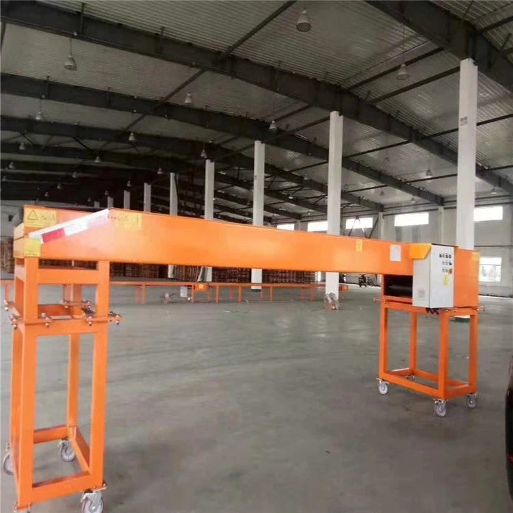 Automatic 40ft Shipping Container Logistics Electric Conveying Equipment Belt Stacker