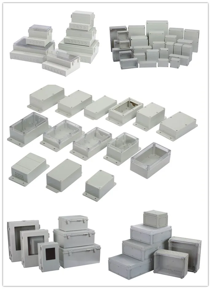 IP65 ABS plastic waterproof enclosures with window or no window