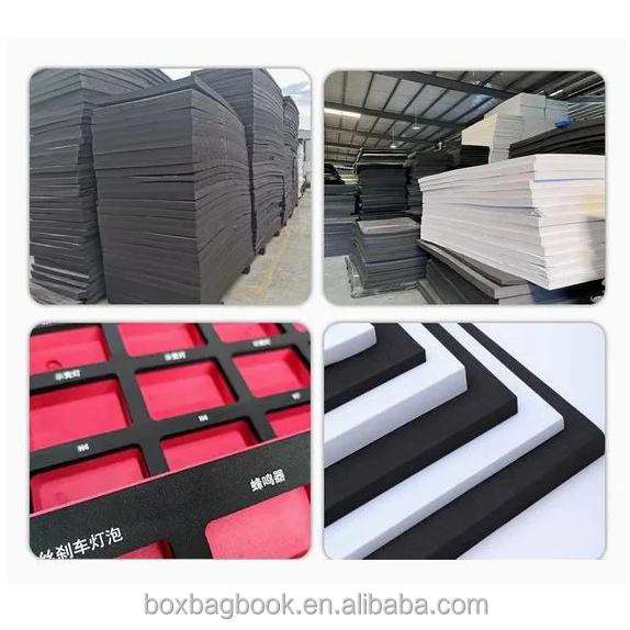 China Factory High Density and Low Density EVA Foam Sheet Board Robber EVA EPE Foam Insert for Gift Box Packing