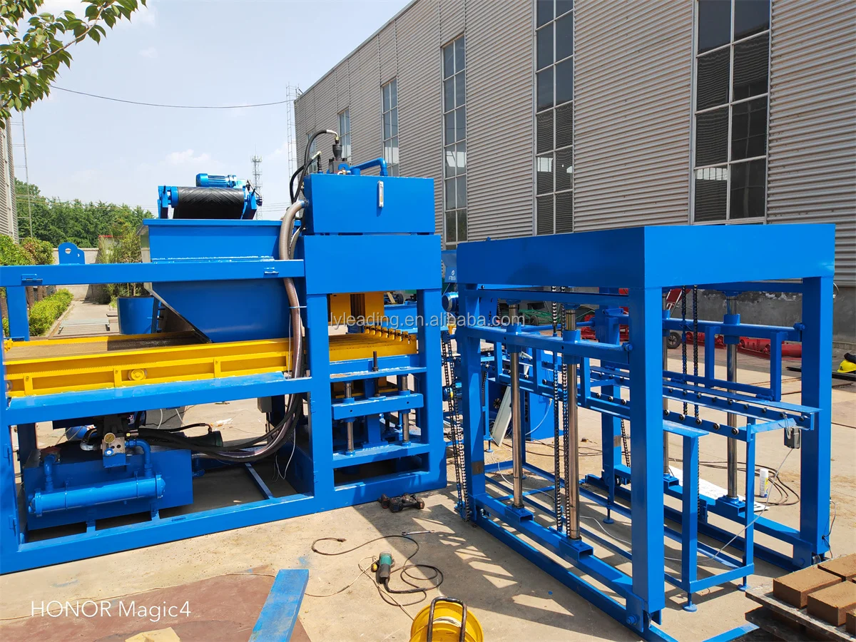 HBY10-10 Full automatic cement clay brick making machines Hydraulic Earth Mud Clay Interlocking brick making machine price