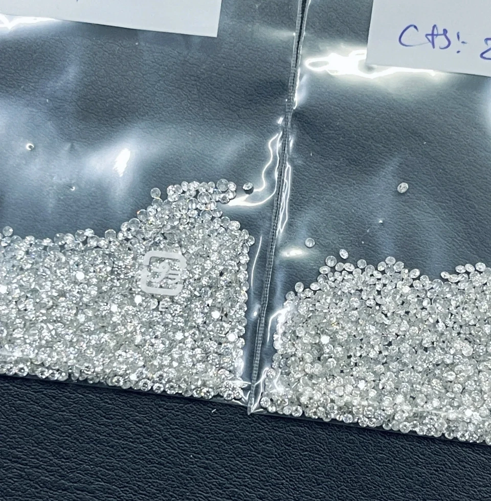wholesale 0.7-3.2mm  Melee Lab loose lab grown diamonds Round Small Sizes Diamond for Jewelry