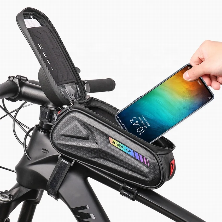 
WHEEL UP EVA Hard Shell Design Bike Tube Phone Bag Waterproof Best Quality Bicycle Front Bag 