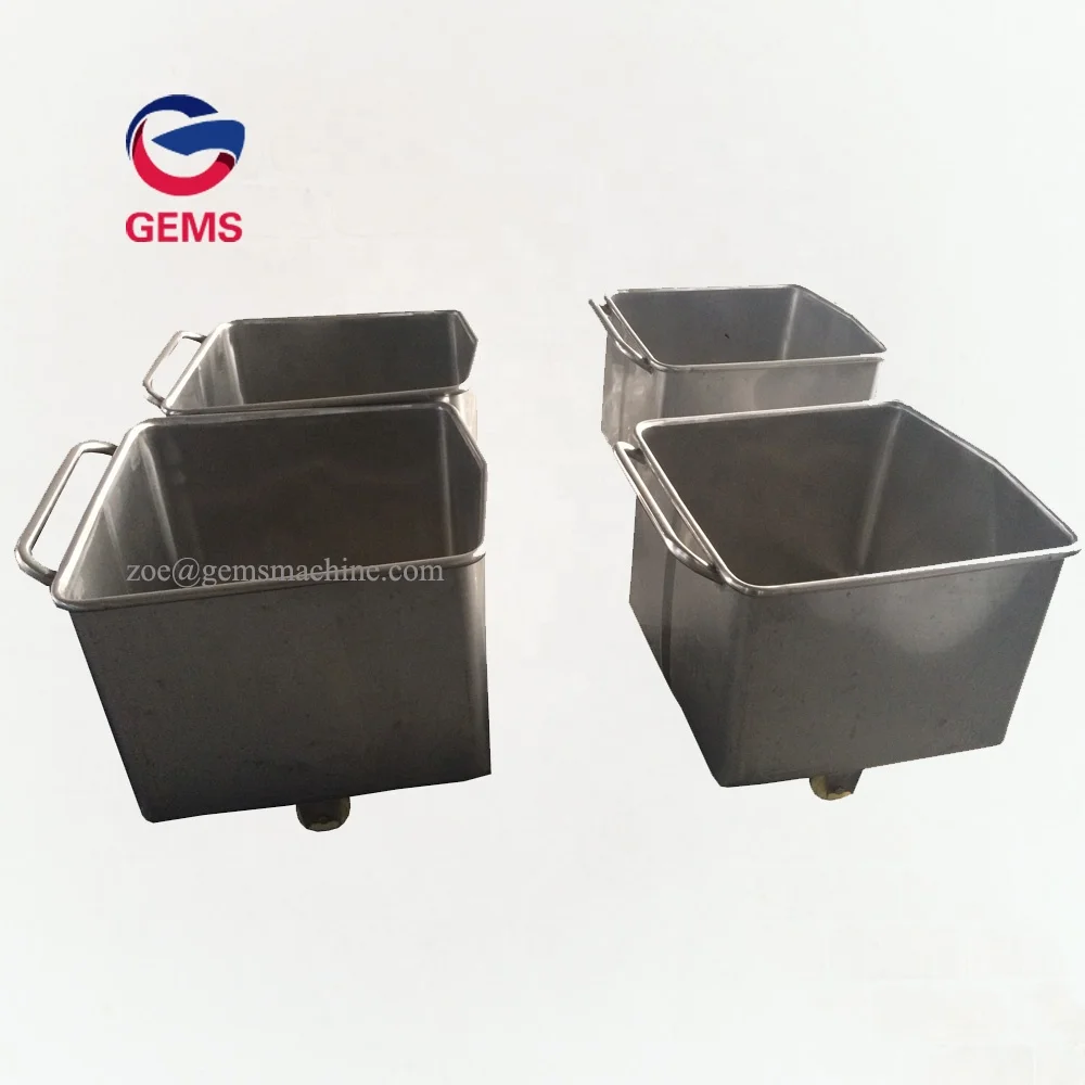 Stainless Steel Meat Trolley Cart Hopper Meat Trolley Meat Hopper