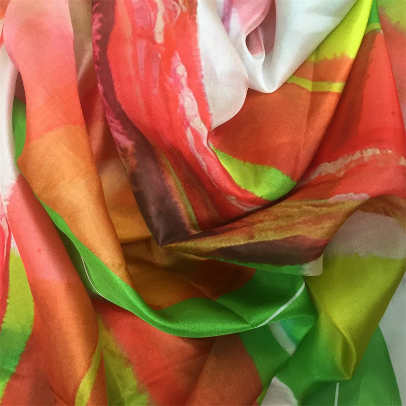 Hot Sale High Quality Pure 100% Silk Print Pongee Fabric From China Factory with Wholesale Price