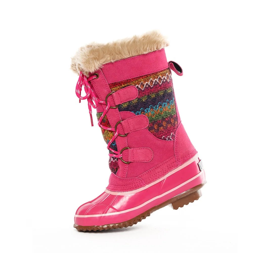 
Fluffy Winter women Snow Boots Plus Velvet Warm plush fur winter boot cold-Resistance girls winter boots 