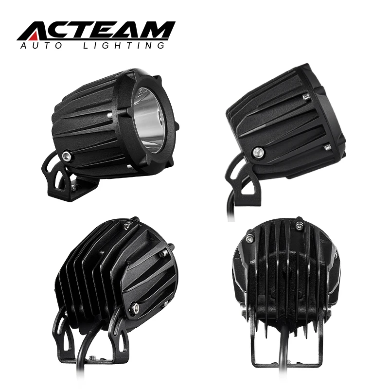  Acteam 4 inch atv moto светодиодные мотоциклетные Противотуманные фары вспомогательные огни в байкерском