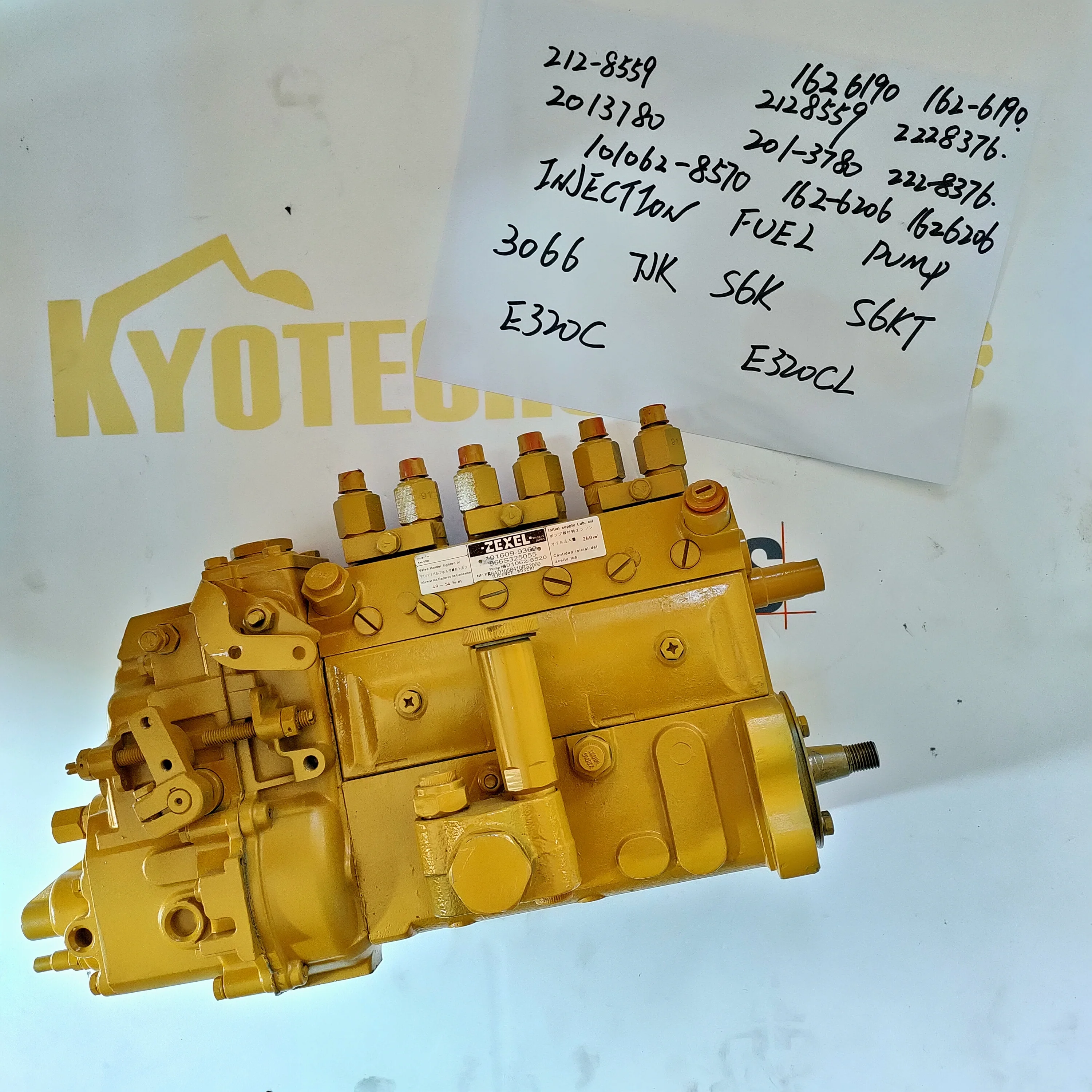 Оригинальные детали экскаватора S6K 3066 320B 1253018 топливный насос двигателя 125-3018 дизельный