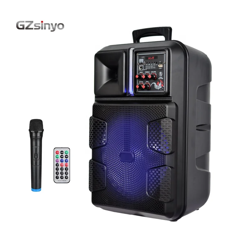 Manufacturer 12inch exclusive audio system fashion sound portable party dj wireless trolley speaker