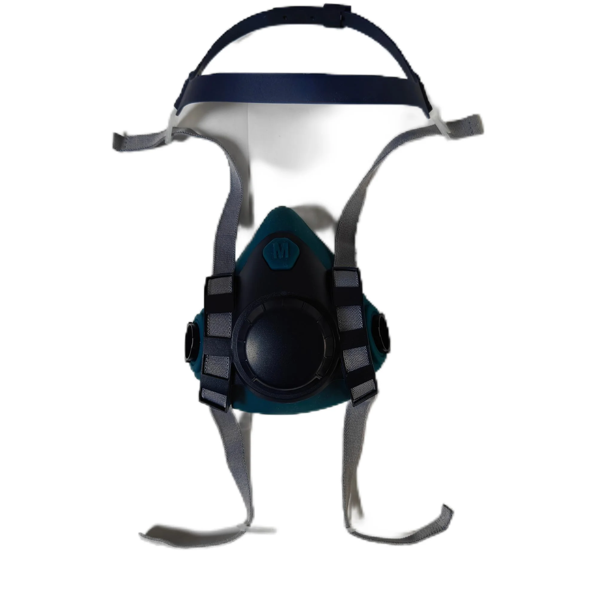 Breathable Silicone Gas Mask Set KN95 Reusable Half Face Respirator with Cartridge Dustproof Spray Box for Car Painting