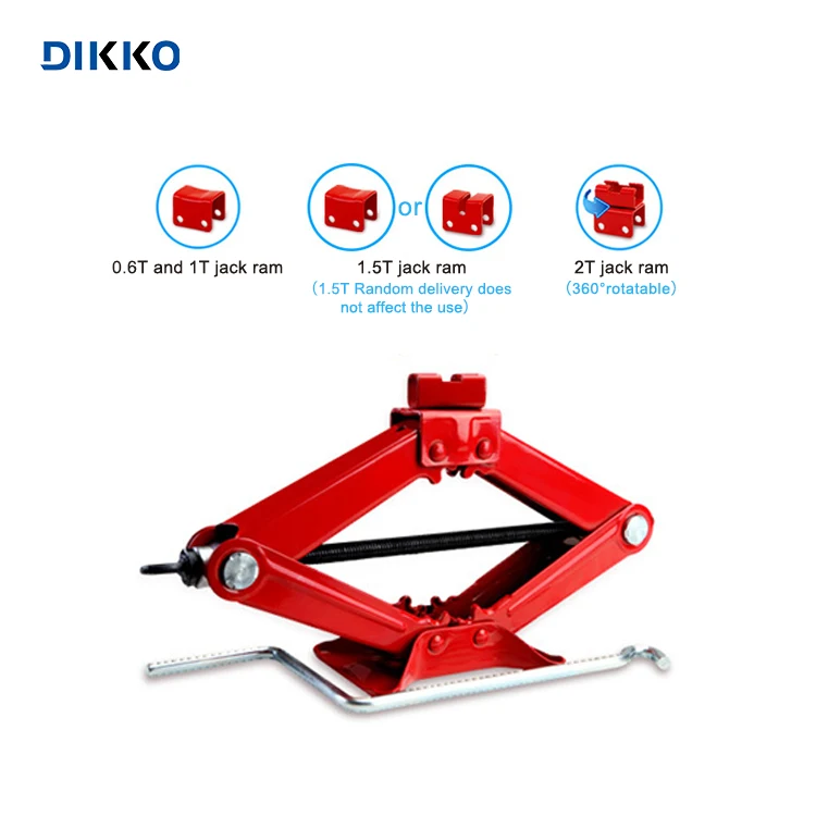 Stabilizing Stainless Scissor Jack 2T Mobile Scissor Jack Parts Auto Car Jacks 3 Ton