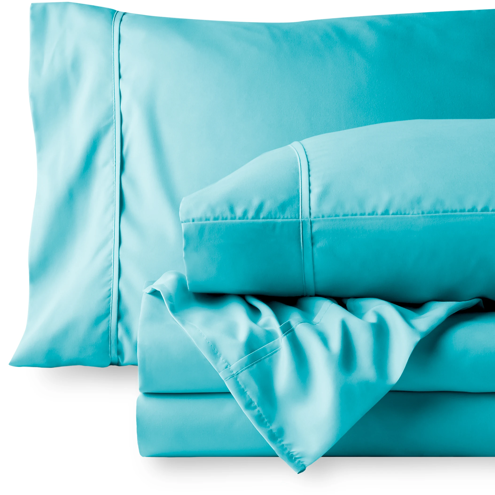 Deep Pocket 4 Piece Bed Sheet Set, Available in King Queen Full Twin and California King, Soft Microfiber, Hypoallergenic