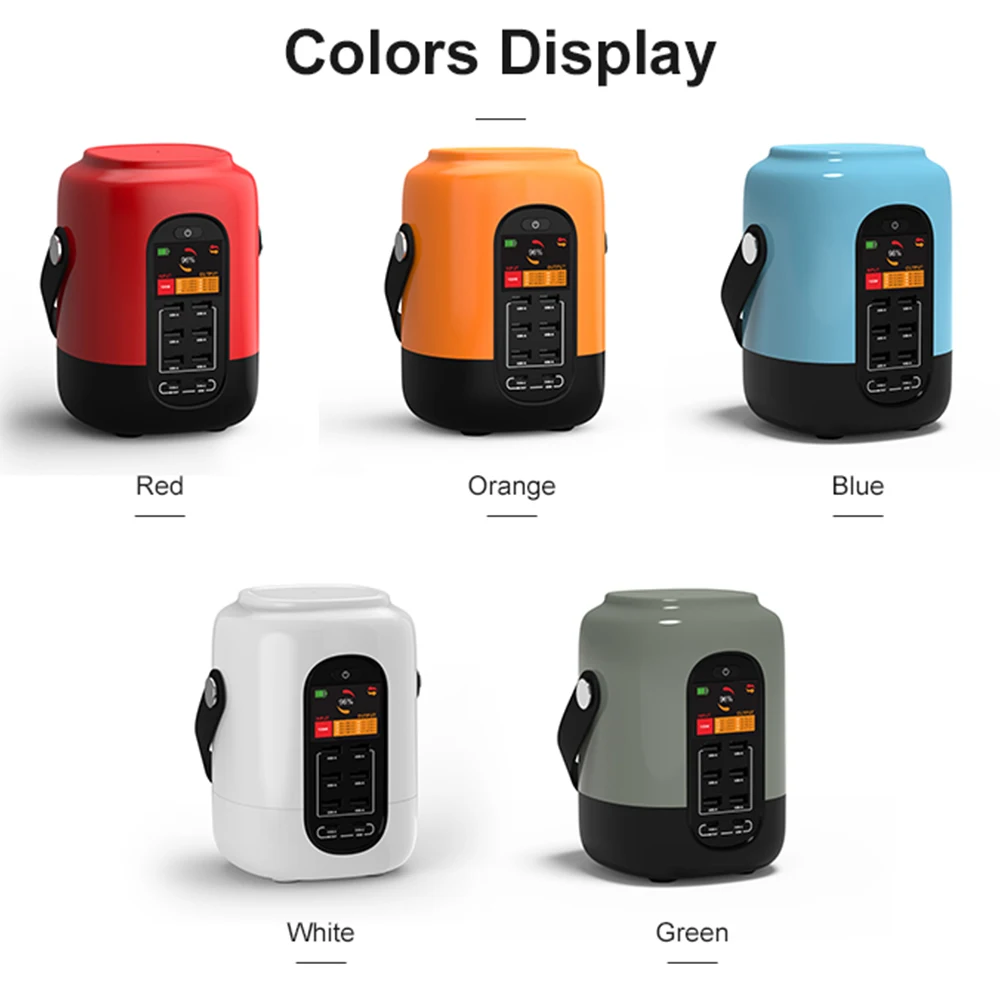 High Quality 300W Powerbanks 100ah Portable Mobile Charger 6 USB+Type-C Power Bank For All Phone
