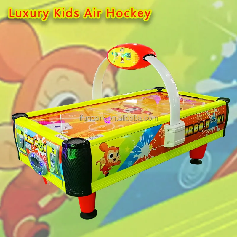 Ifun Kids Yellow Air Hockey Coin Operated Redemption Ticket Out Game Machine