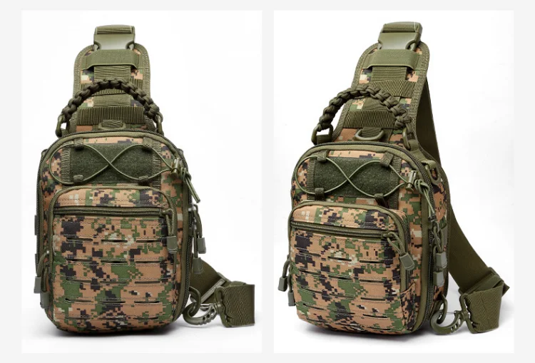 Chenhao Rucksack Mountaineering Bag Waterproof Cut Molle Backpack Crossbody Casual Slingback Pack Tactical Sling Bag