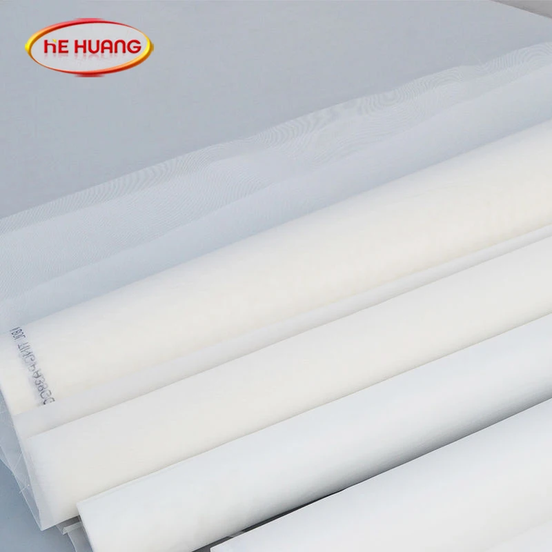 
Chinese Factory White And Yellow 420 Mesh Polyester Screen Printing Mesh Monofilament 