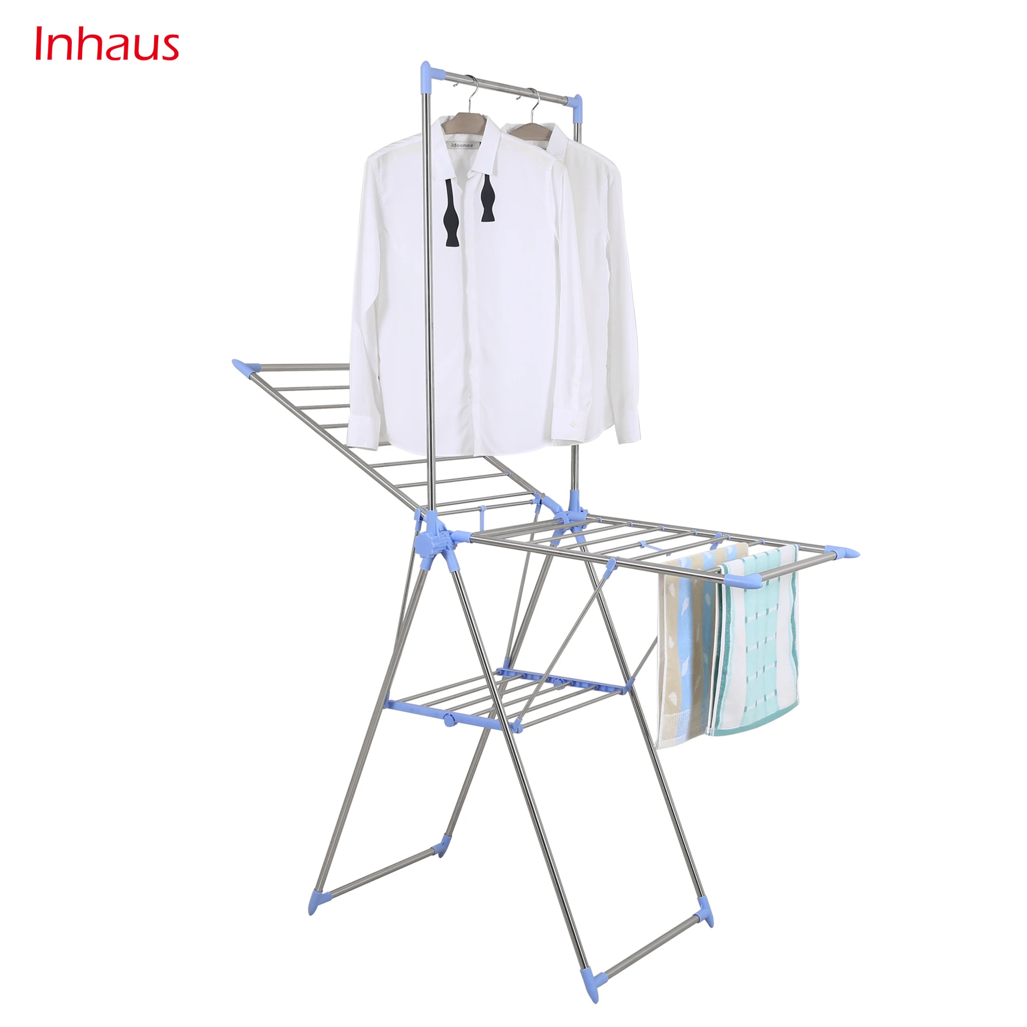 High quality stainless steel hanging clothes drying rack foldable clothes lines