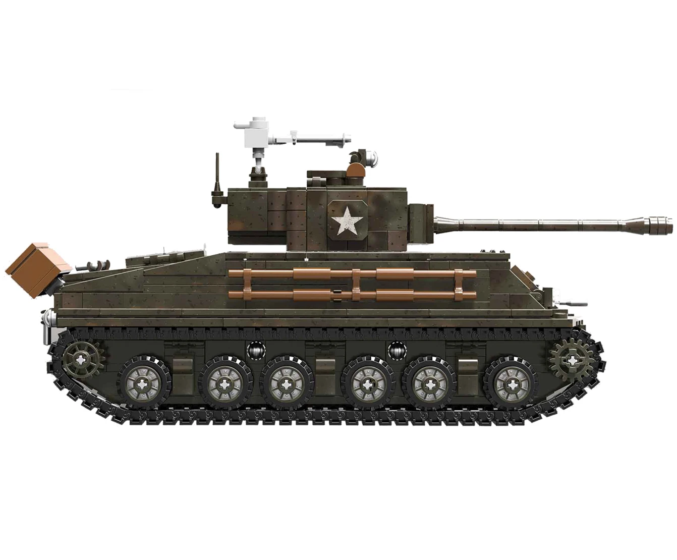 
Educational toy building block M4 Sherman plastic pellet toy  (1600200540618)