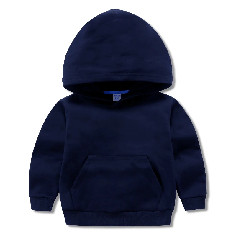 Customized Unisex Hoodie for Kids Boys 1-11 Years Old Mix Colors Spring Season 3D Embroidered Design Knitted Lined Hooded Jacket