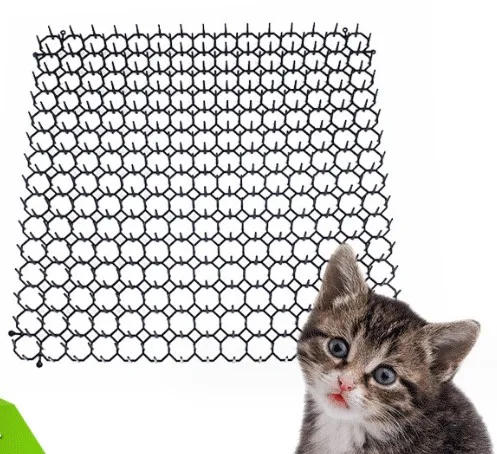 Popular Anti Cats Dog Network Digging Stopper Flat Prickle Strip Outdoor Garden Deterrent Device Cat Deterrent Scat Spike Mat