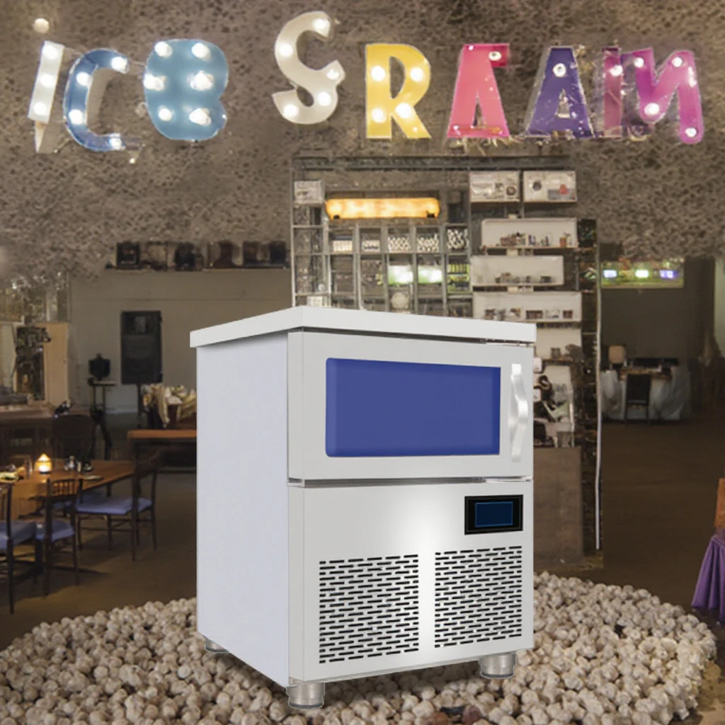 400W Cube Ice Machine 500KG/24H Productivity for Home & Industrial Use 220V with 20KG Storage Capacity for Ice Cream