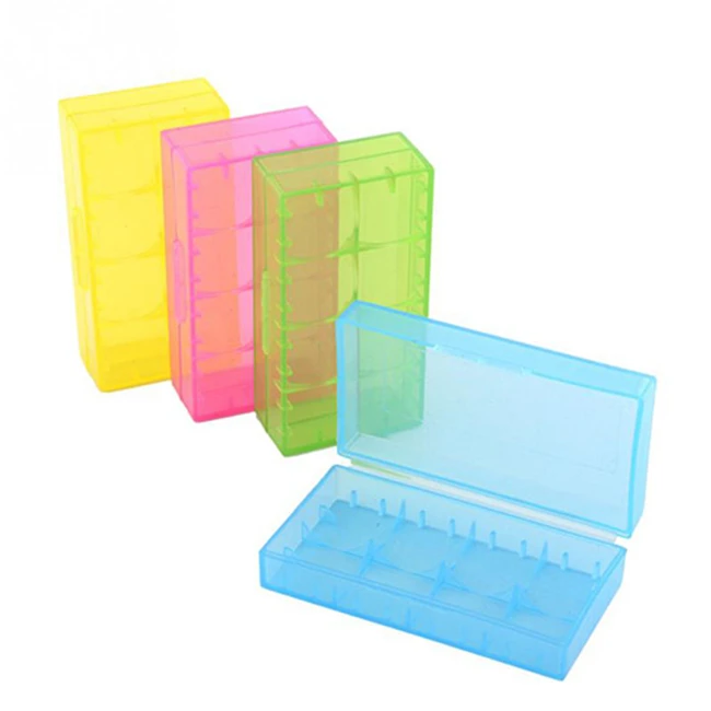 Plastic Factory 2*18650 Battery Storage Case PP Colorful Travel Box for 18650 18350 16340 18500 Battery