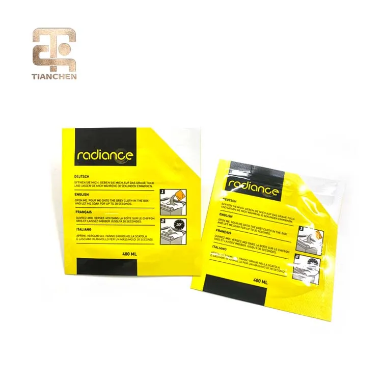 custom printedcarrying packaging bag laminated plastic Daily Chemicals washing liquid detergent mask Packing tape pack
