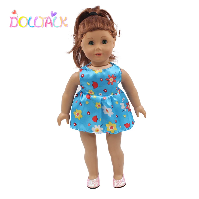 Factory Hot Sale18-inch  American Doll Sleeveless Short Bubble Dress Doll Clothes