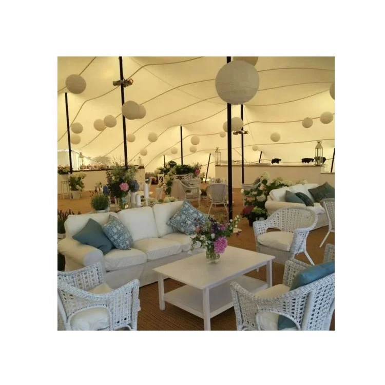 Customized Outdoor Wedding Tent Free Style Stretch with Aluminium Poles for Trade Shows