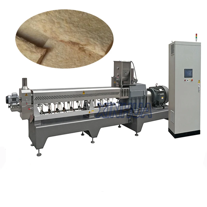 Tsp Food Extrusion Machine Line Soya Protein Extruder Machine Tvp Soya Meat Product