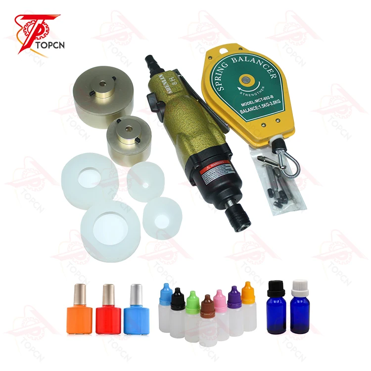 Easy tocarry manual handheld pneumatic bottle flip top cap sharp cap capping machine