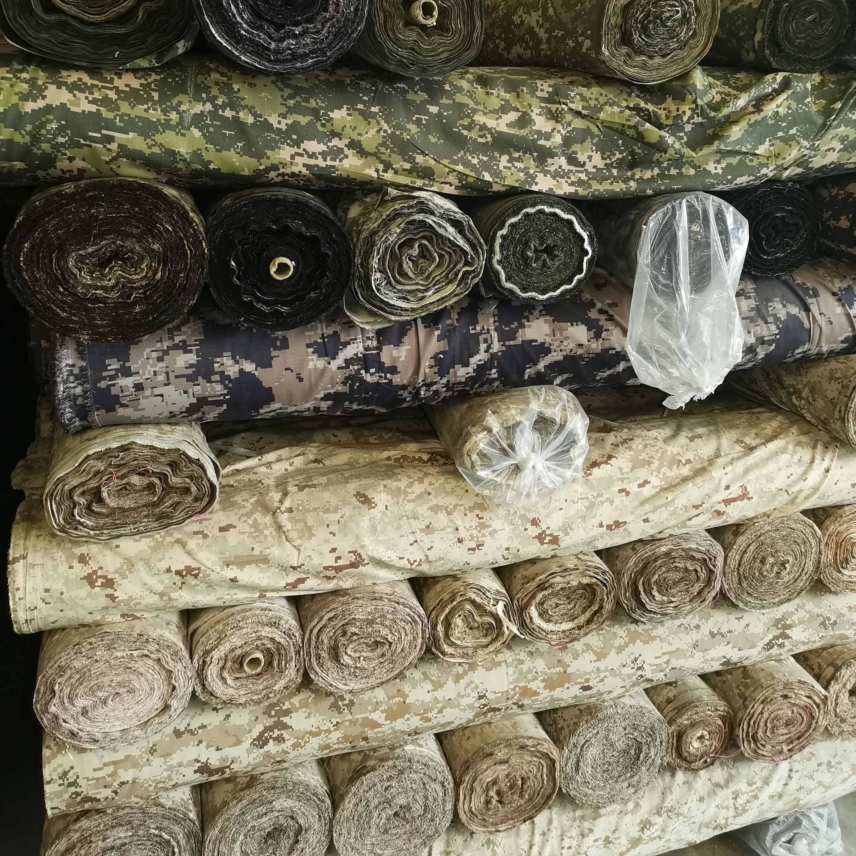 Camouflage fabric  printed fabric In stock  mix kinds