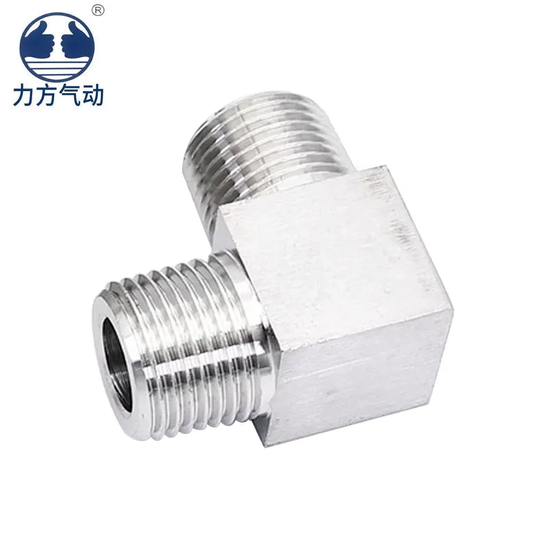 PV1/8 joint PV1/4/PV3/8/PV1/2 stainless steel right angle external tooth pipe joint