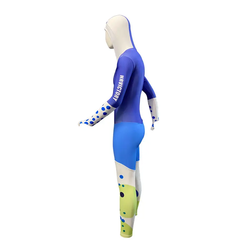 rollfly comfortable sublimation training high-quality skin suit full body OEM/ODM ski racing riding ice speed skating suit