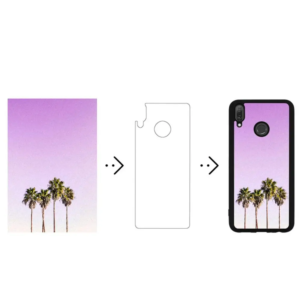 Popular TPU-PC with Aluminum Insert 2D Sublimation Mobile Phone Case for Huawei Y7 2019/Y7 Prime/Y6 2019