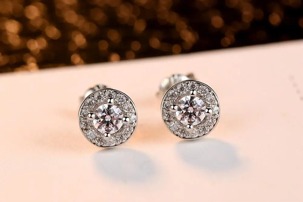 WLN14E78 AAA round Cubic Zircon jewelry set Fashion Earrings Pendant Necklace Jewelry Set