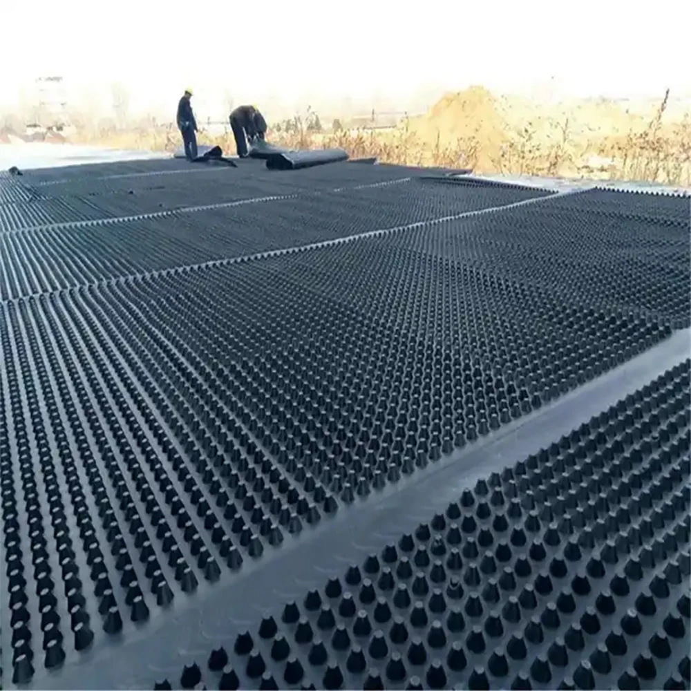 Лидер продаж водостойкий пластиковый лист дренажная доска из полиэтилена дренажный коврик HDPE ячейка