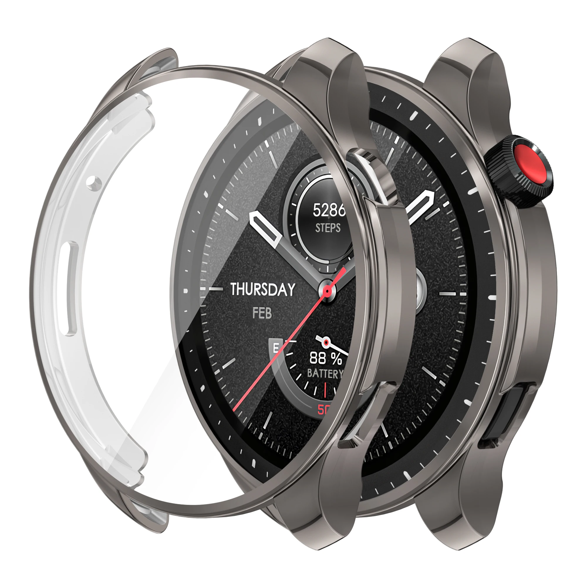 Protective Watch Case Compatible with Amazfit GTR 4 Screen Protector Soft TPU Full Cover for Amazfit GTR 4