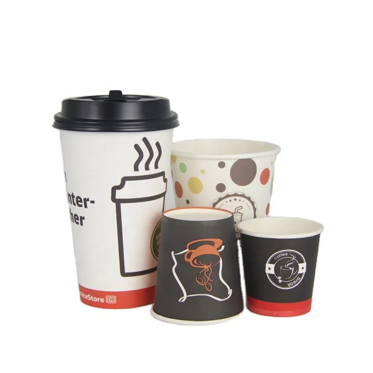 wholesale coffee cups with lids printer_flexo and offset paper cup printer_customized design