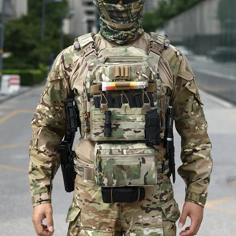 PTG Hunting Vest Outdoor Molle Body Protection Equipo Tactico Pouch Plate Carrier Chaleco Tactico Tactical Vest