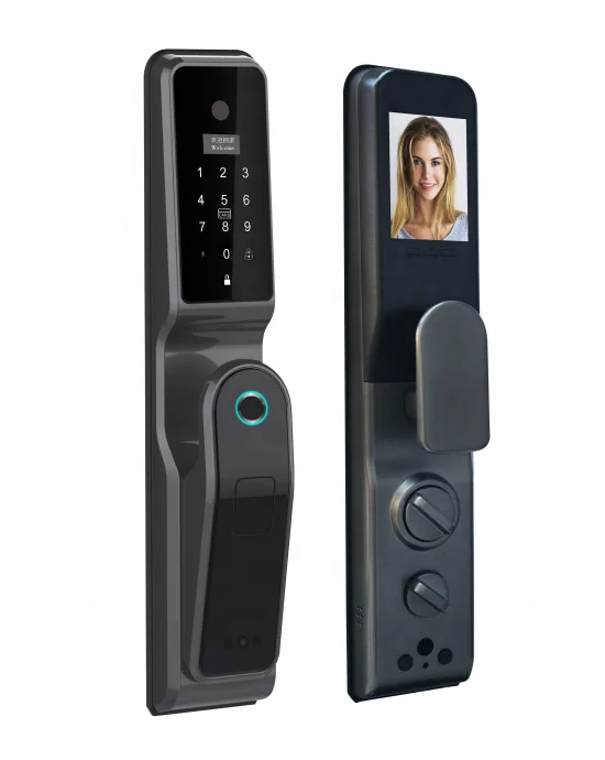 
Smart Door Lock with Surveillance Camera Home Security Visible Smart Password Lock Fully Automatic Fingerprint Locks 