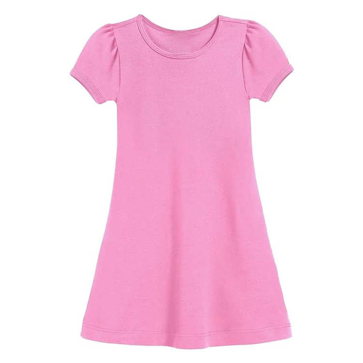 Sweet Summer baby Dress for Little Girl Korean Bubble Sleeve Princess Skirt Large Sweep Sleeveless Style ODM Supply