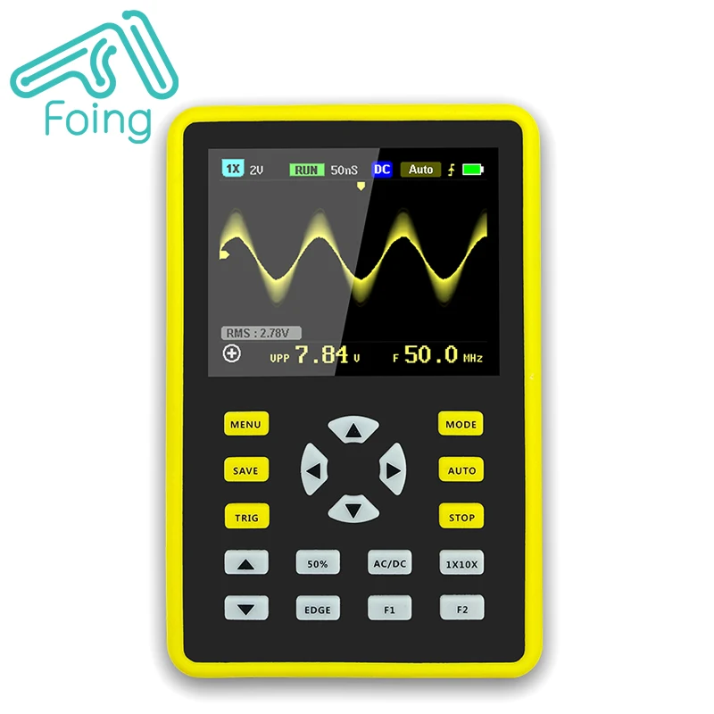 2.4inch FNIRSI 5012H Digital Oscilloscope 100MHz Bandwidth 500MS Sampling Rate Handheld Oscilloscope