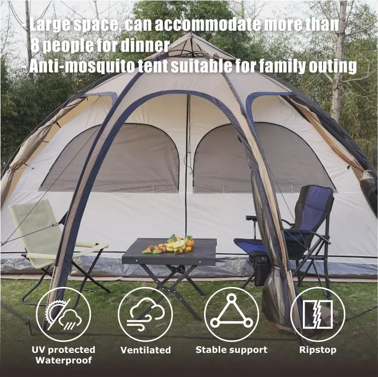 HOMFUL Exquisite Waterproof Emotional camping Tent Outdoor Glamping Tent Hot Tent