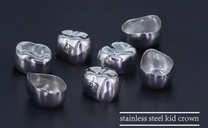 Kids Crown Stainless Steel Primary Molar Crown Dental Temporary Crown